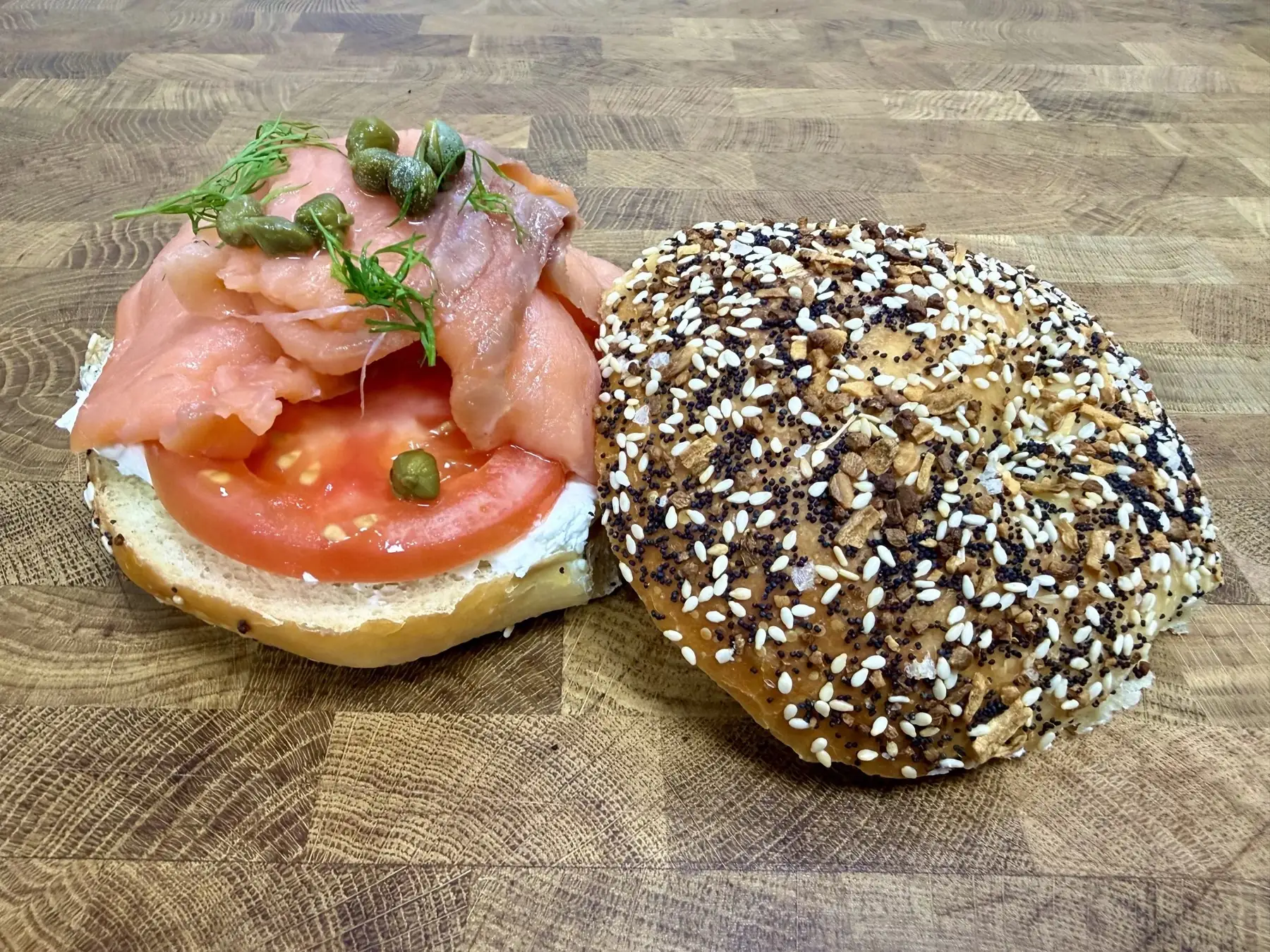 Food and menu at Tahoe Bagel Co.
